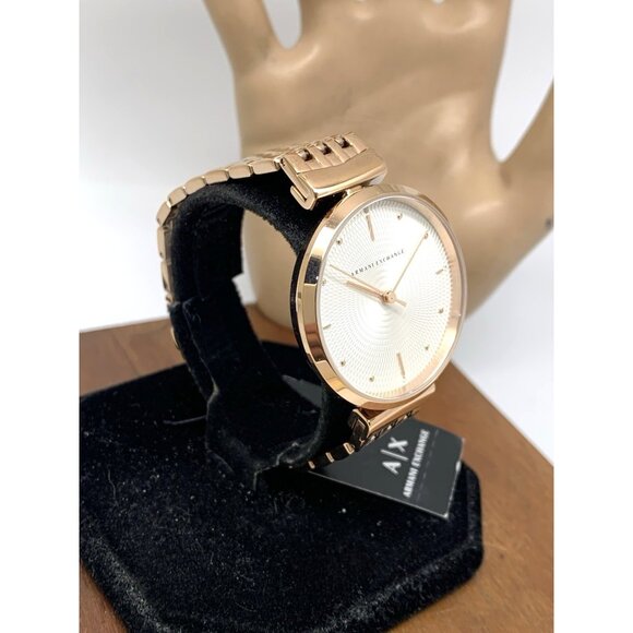 Armani Exchange Women's Watch AX5901 Quartz Rose Gold Stainless Steel 36mm - Picture 13 of 13